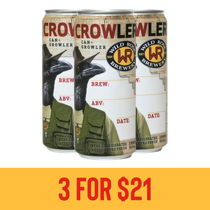 WR_3 Crowlers for $21 + GST & Deposit